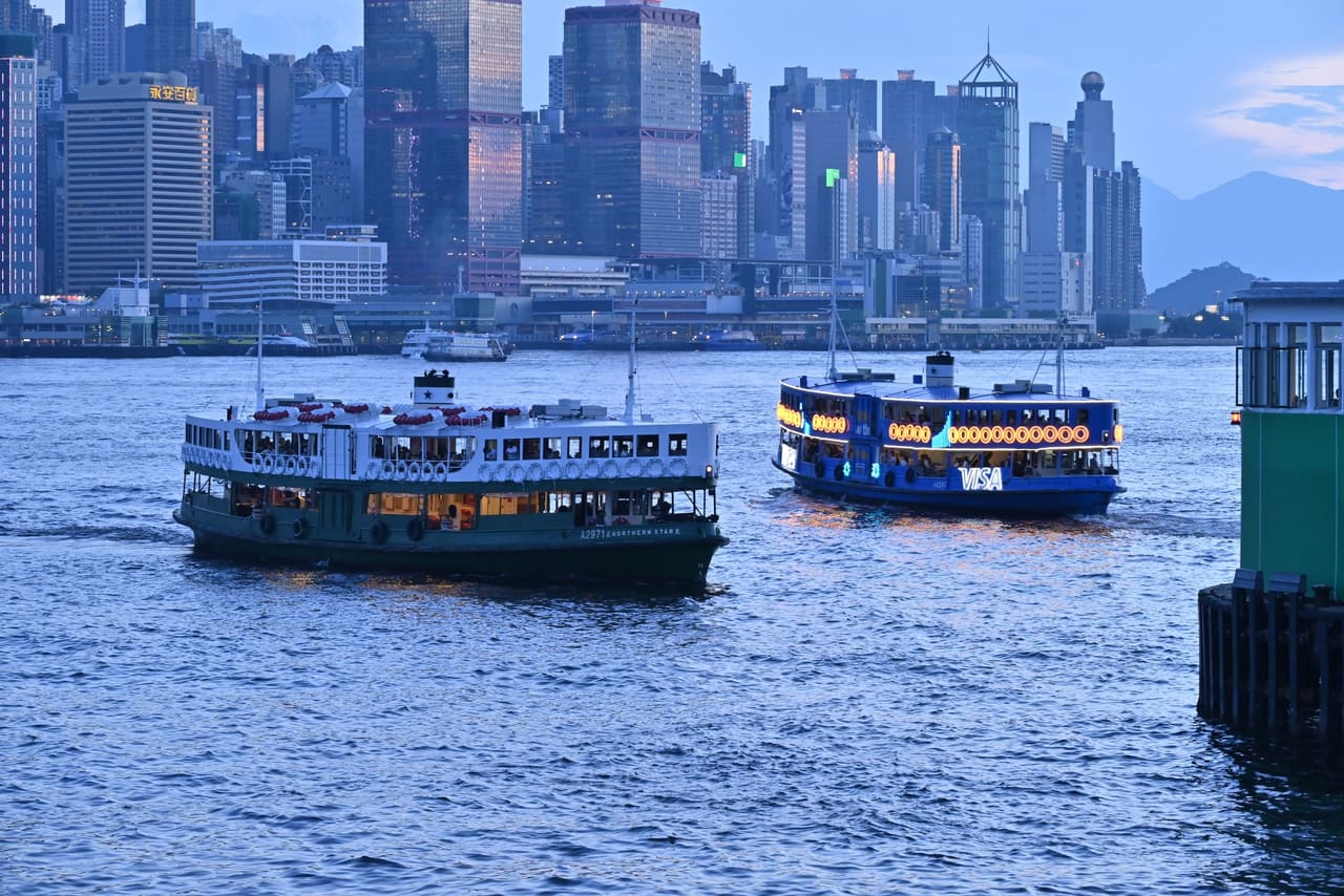 Star Ferry across Victoria Harbour