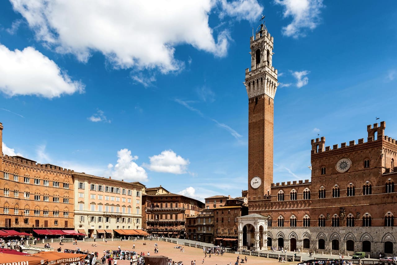 Piazza del Campo and Siena Cathedral