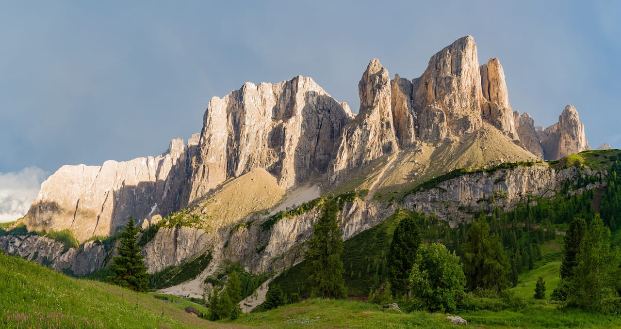 Frea pass Sella group Pisciadu Dolomites South Tyrol