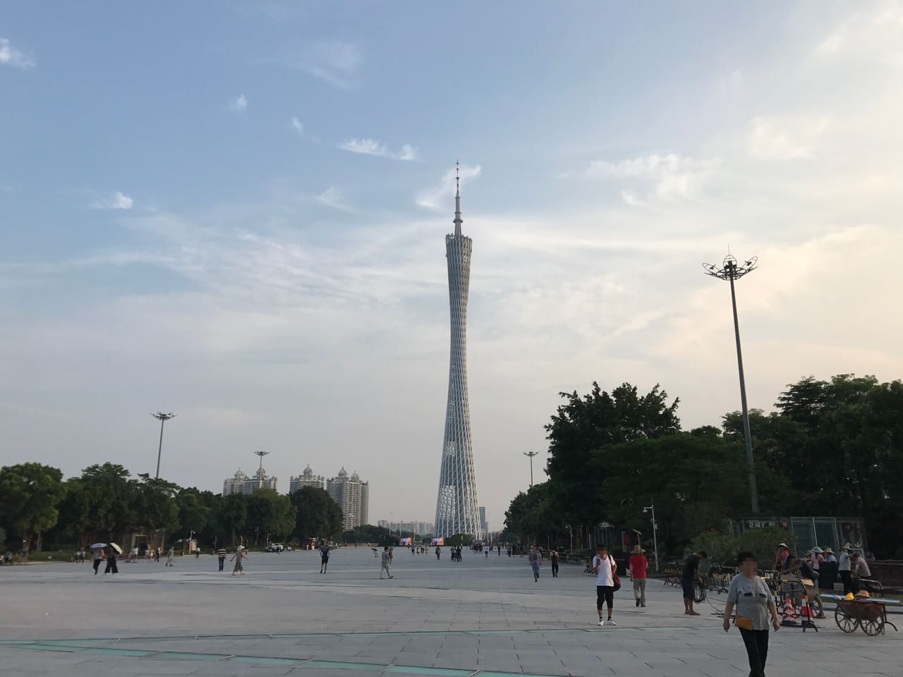 View of Canton Tower from Huacheng Square