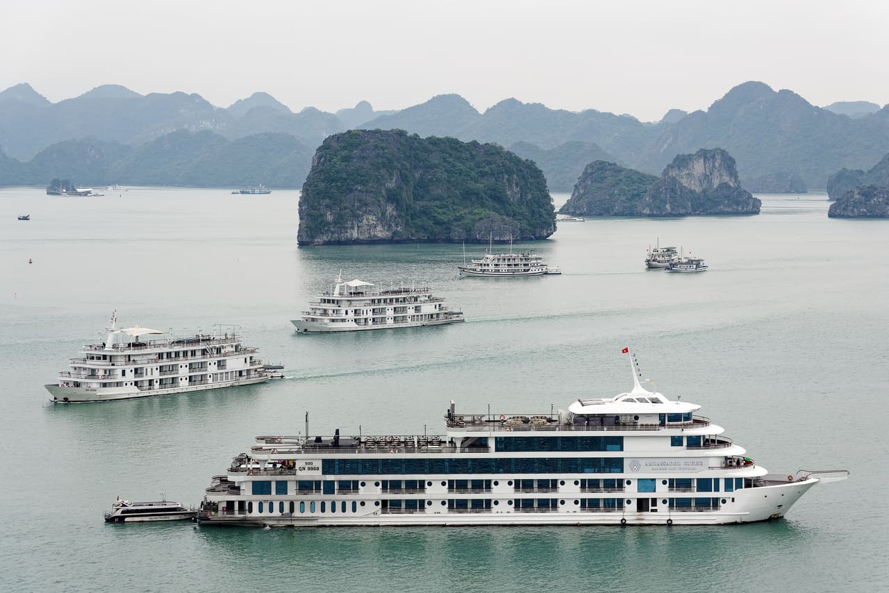 View of sea from Titov Island, Ha Long Bay, Vietnam, 20240128 1337 3732
