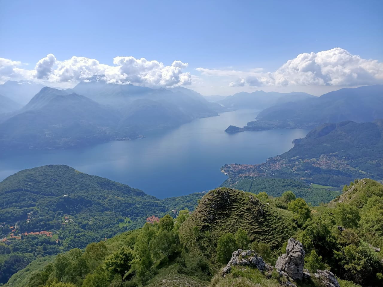 Como Lake from mountains
