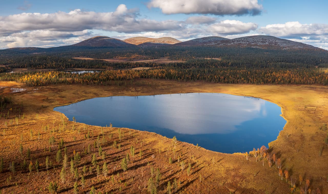 Pallastunturi and Hanhijärvi in Muonio, Lapland, Finland, 2023 September