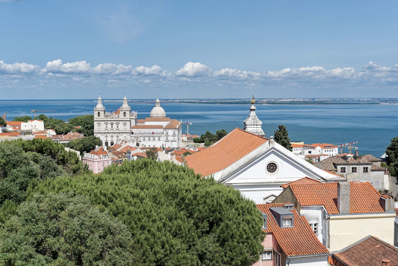 Lisbon Alfama Sao Vicente Pantheon from Sao Jorge Castle, 20250604 1714 9406