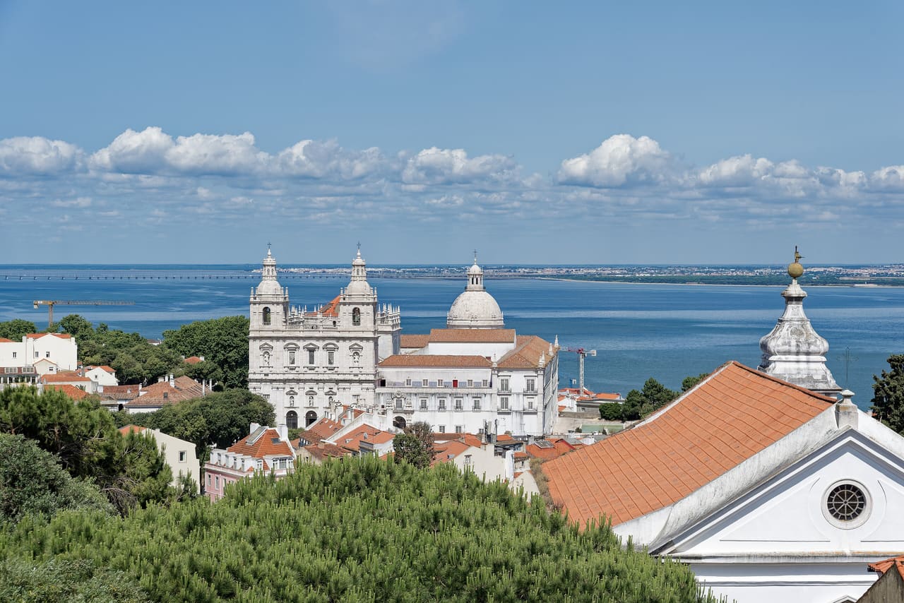Lisbon Alfama Sao Vicente Pantheon from Sao Jorge Castle, 20250604 1715 9412
