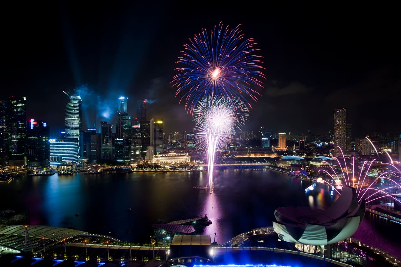 1 singapore national day parade 2011 fireworks