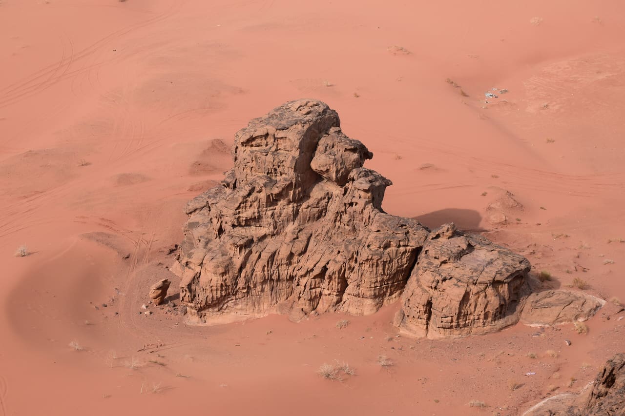 Mountain in Wadi Rum (View from Top)
