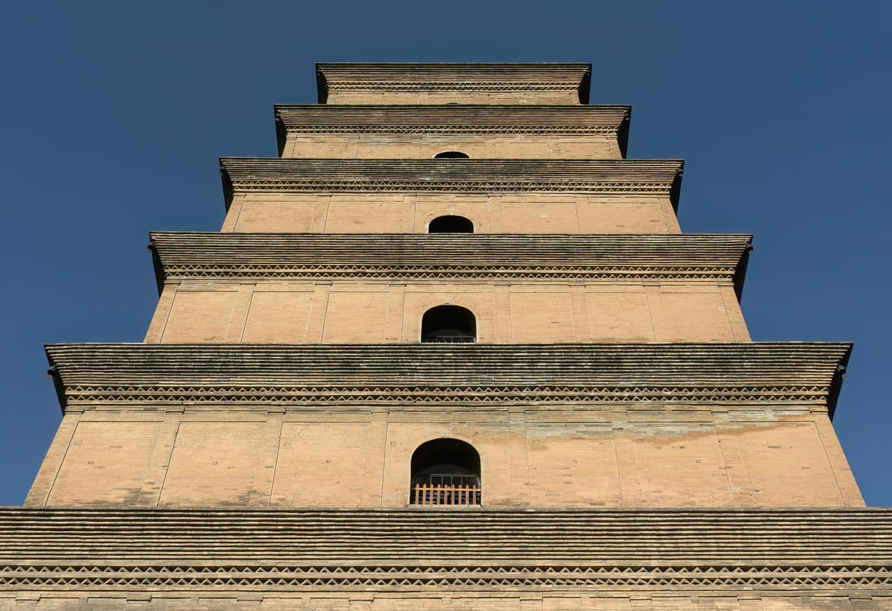 Giant Wild Goose Pagoda, Xi'an, May, 2018-1